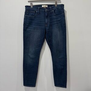 Madewell 33x32 Athletic Slim Dark Wash Jeans